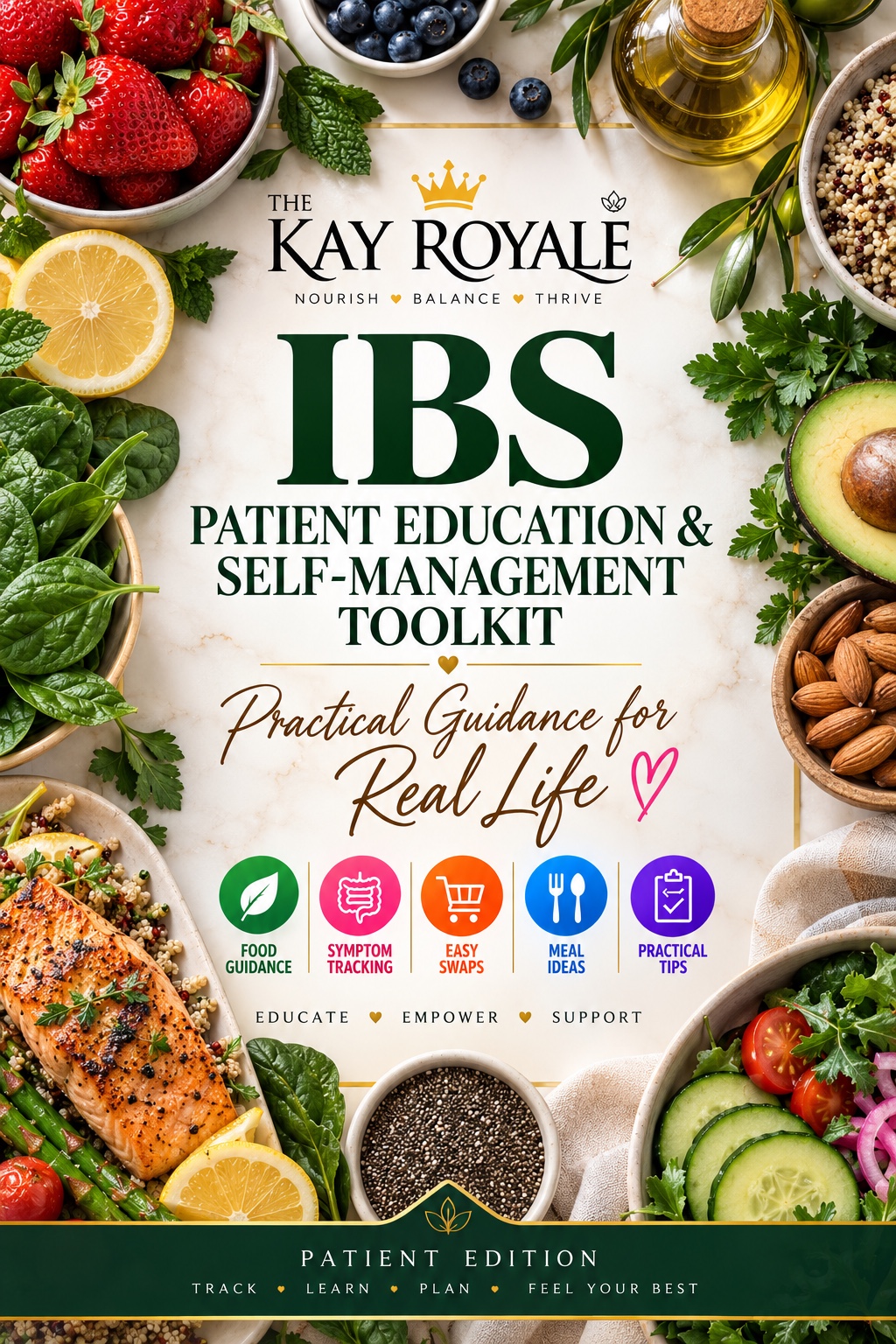 The Kay Royale IBS Patient Education and Self-Management Toolkit, Patient Edition cover